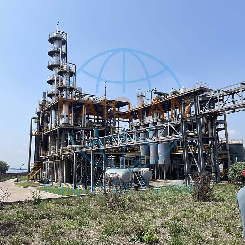 50-100噸廢機油提煉再生基礎油/柴油設備解決方案｜凱潛工業(yè)專業(yè)定制